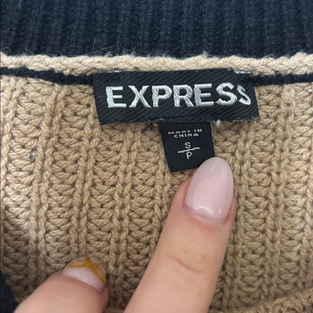 Express Colorblock Sweater - Picture 2 of 5